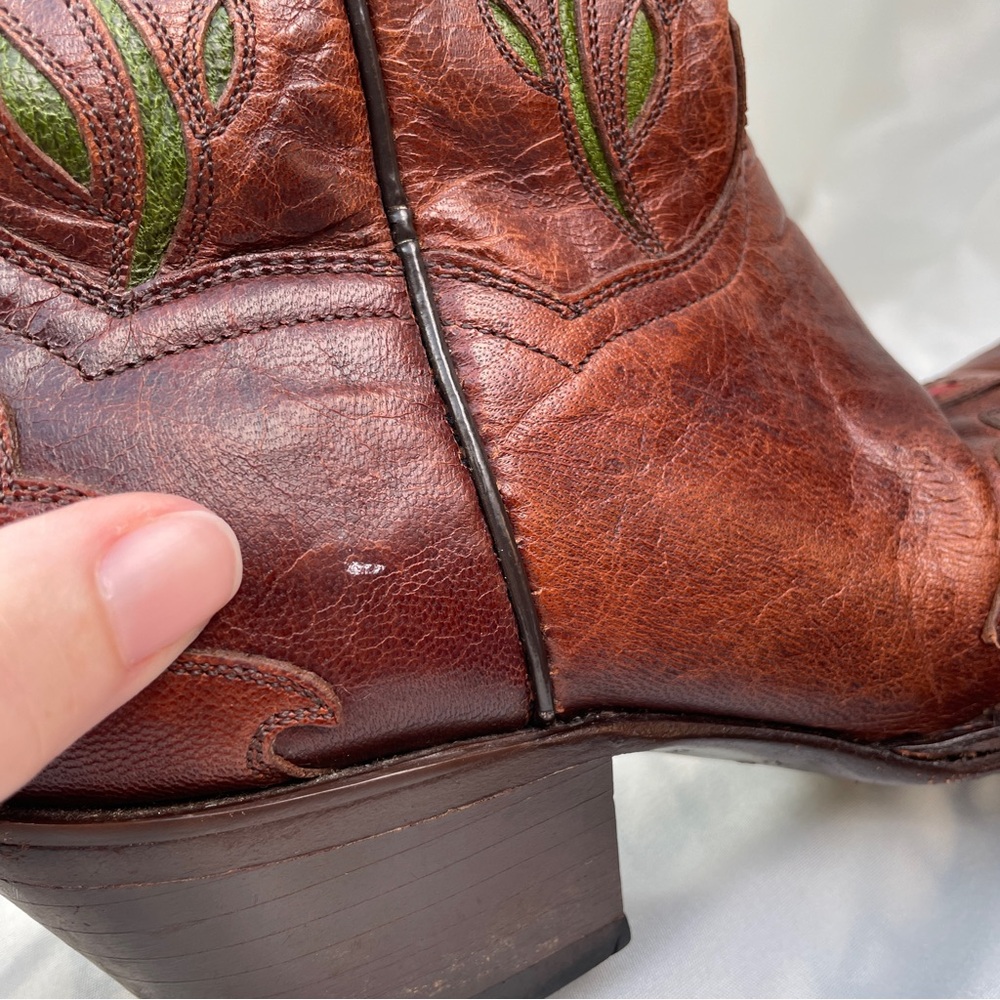 Dreamy Dan Post Floral Bluebird Embroidered Western Boots - Picture 10 of 11